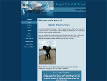 Tablet Screenshot of designtraveltours.com